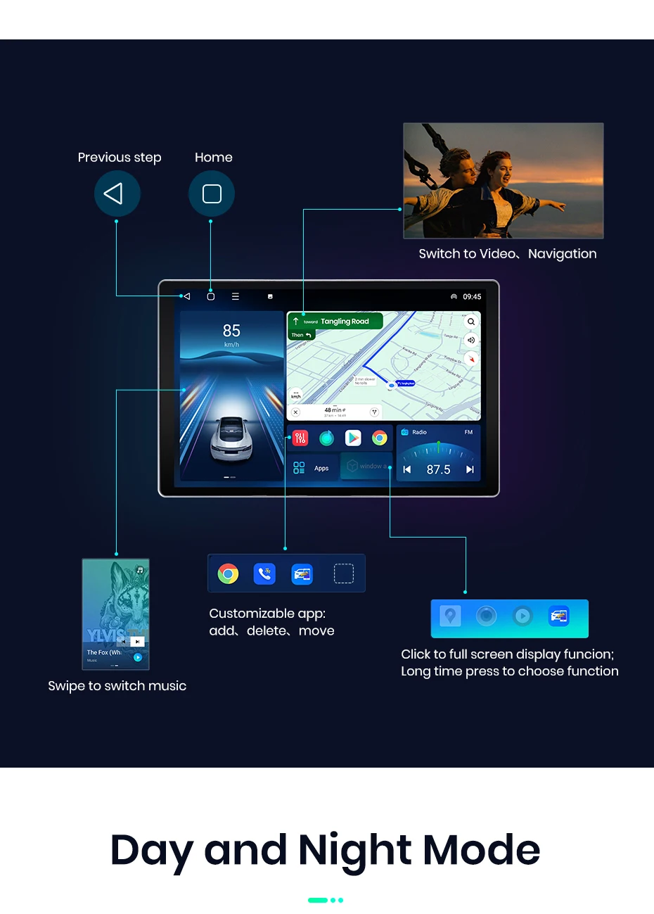Android Autoradio für Peugeot 508 508SW 2011-2018 Multimedia Bildschirm Smart Systeme DSP SW BT GPS