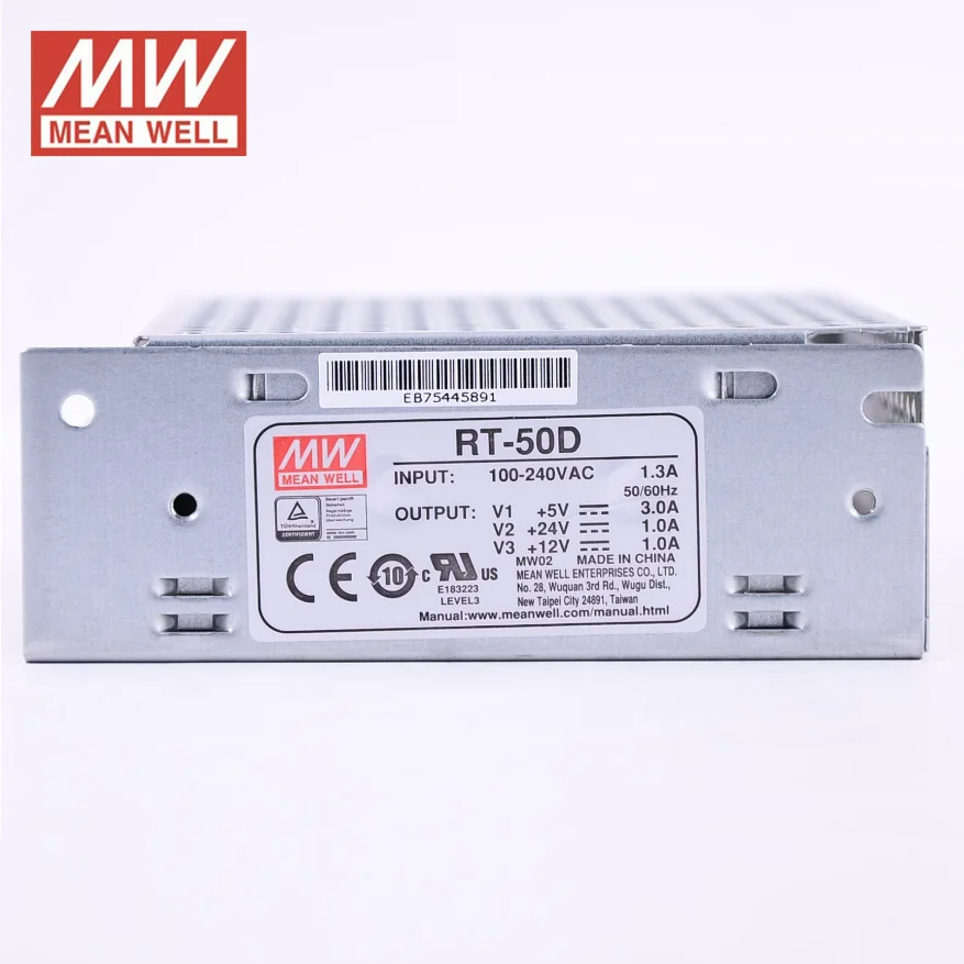 MEAN WELL RT-50 RT-50A RT-50B RT-50C RT-50D Triple Output