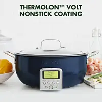 Essential Smart Electric 6QT Skillet Pot, Presets to Sear Saute Stir-Fry and Cook Rice, Healthy Ceramic Nonstick and Dishwasher 2