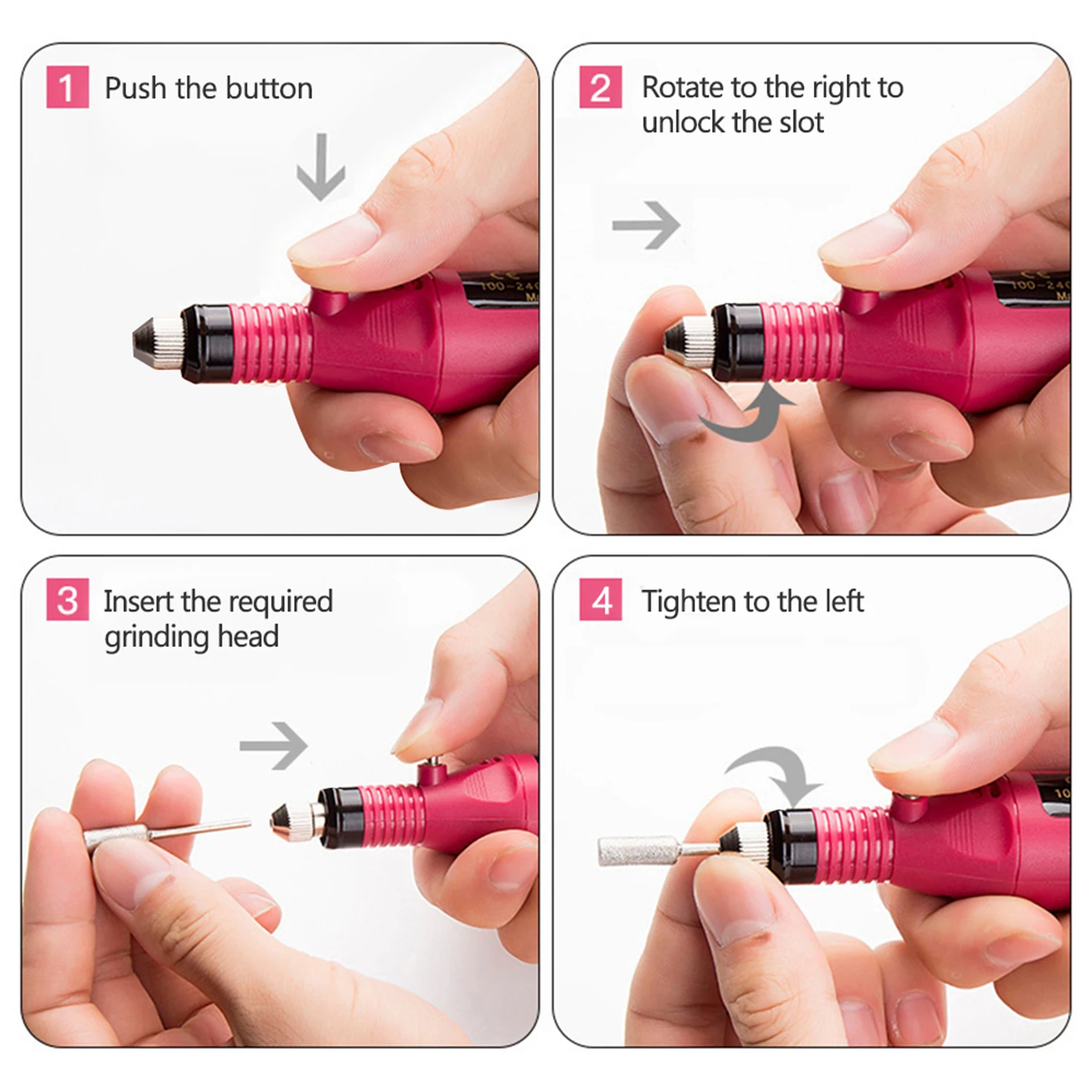 Nail Sander Set Electric Nail Drill Machine Grinding Equipment Milling Cutter For Manicure Pedicure Strong Polishing Tools 3