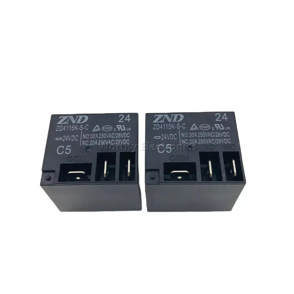 

Бесплатная доставка 10 шт./лот 24VDC 20A 5PIN реле ZD4115K-S-C-24VDC