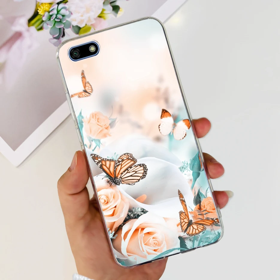Luxury Painted Clear Silicone Soft Phone Case - Decorative Back Cover