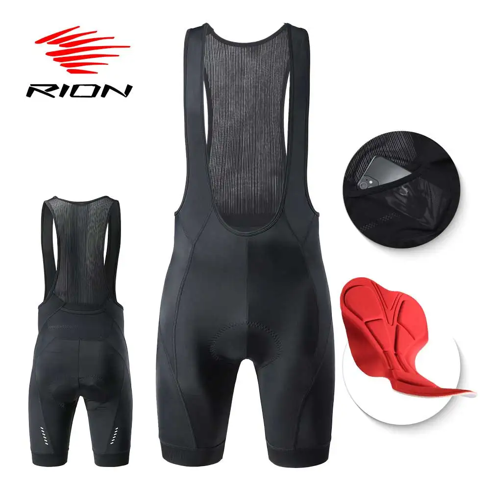 RION Cycling Bib Shorts Men Road BIke MTB Wear Bicycle Clothes Padded