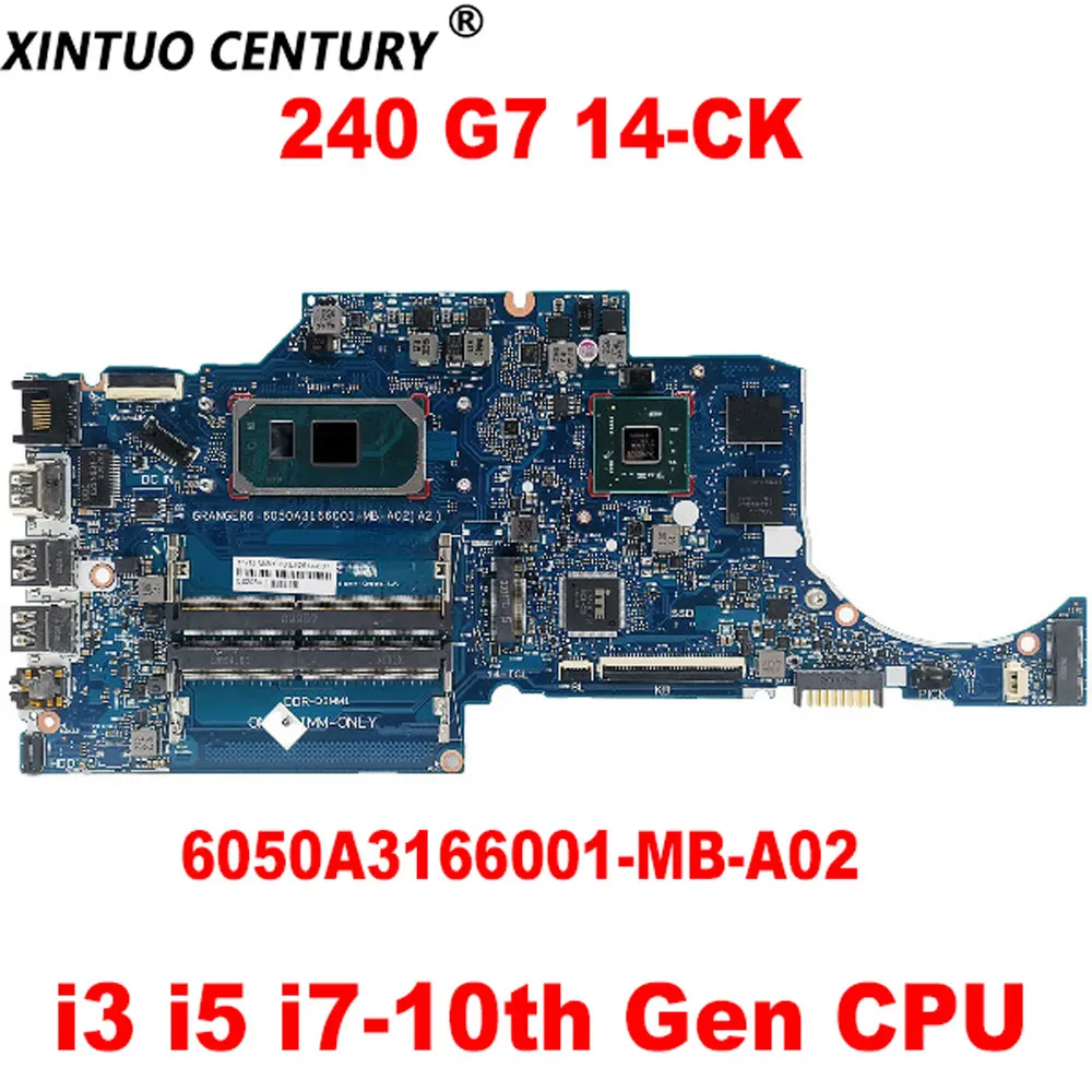6050A3166001-MB-A02 Motherboard for HP 240 G7 14-CK Laptop 