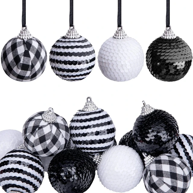 Velvet Christmas Ornaments Balls 12PCS Flocked Christmas Ball Decorations  Elegant Cozy Christmas Tree Baubles Set Hangings Tree - AliExpress