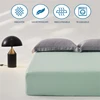 Luxurious Mulberry Silk Fitted Bed Sheet with Elastic Bands Premium Smooth Mattress Cover Non Slip Machine Washable 140/160x200 5