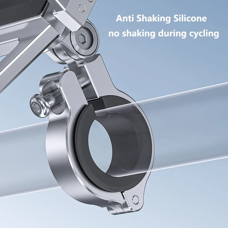 Bicycle Phone Holder Universal Bike Motorcycle Handlebar Clip Stand Mount Cell Phone Holder Bracket for iPhone 14 Xiaomi Samsung