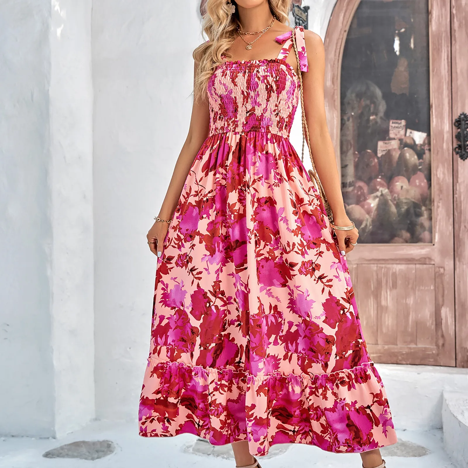 European And American Women's Clothing Sleeveless Camisole Evening Dress