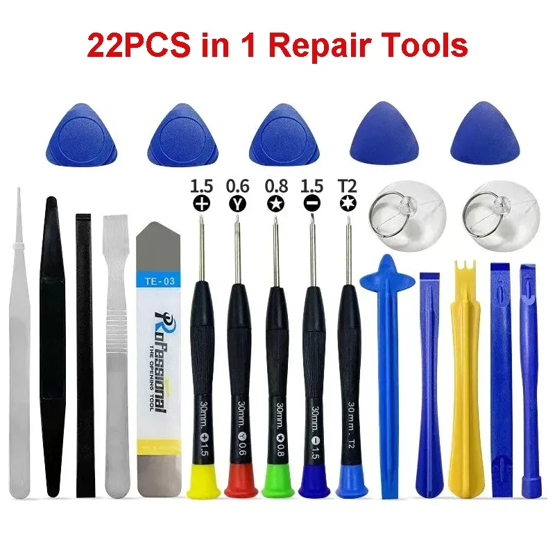 Phone Repair Tools 22 In 1 Precision Screwdriver Maintenance Kit for Mobile Phone Pad PC
