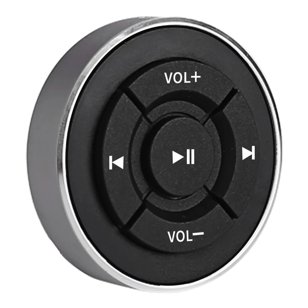 Wireless Media Button Mobile Phone Music Playback Bluetooth Remote Control Car Steering Wheel Media Remote for IOS Android Phone