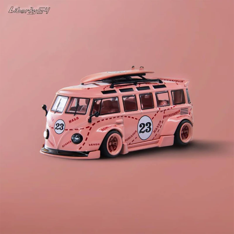 

Liberty 1:64 Model Car T1 Bus Kombi Wide Body Refitting Version PinkPig No.23