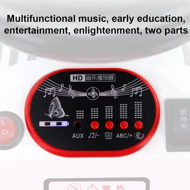 Children'S Four-Wheel Electric Excavator Engineering Vehicle Car Sliding 1-6 Year Male And Female Baby Toy Car With Music Light 5