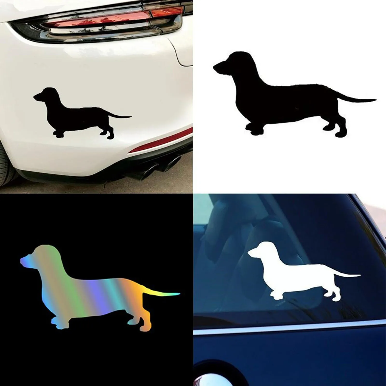 Cute Dachshund Dog Vehicle Body Window Decals Sticker Wall Stickers Decoration DIY Mobile Phone Computer Stickers wall stickers window stickers