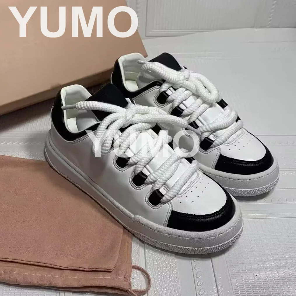 

2023 Women Newest Sneakers Size 40 Round Toe Genuine Leathe Small White Shoes High Quality Breathable Running Sports Shoes