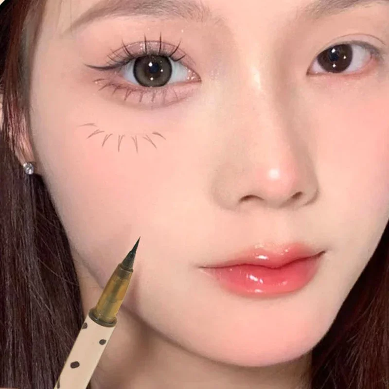 Ultra-fine Liquid Lying Silkworm Eyelash Pen Matte Brown Gray Eyeliner Highlighter Pencil Smooth Lasting Eye Shadow Stick Makeup liquid eyeliner,eyeshadow stick,eye makeup set,eyeshadow pencil,eyeshadow pen,makeup kit,eyeliner pencil,makeup pen,eyeshadow eyeliner,liquid eyebrow pencil