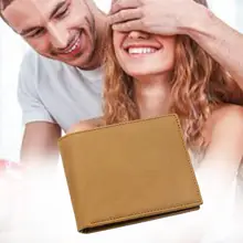 

Personalized Wallet Father's Day Gifts for Men/Him/Husband PU Leather Small Short Brand Design Purse Credit Card Holder Wal E4S0