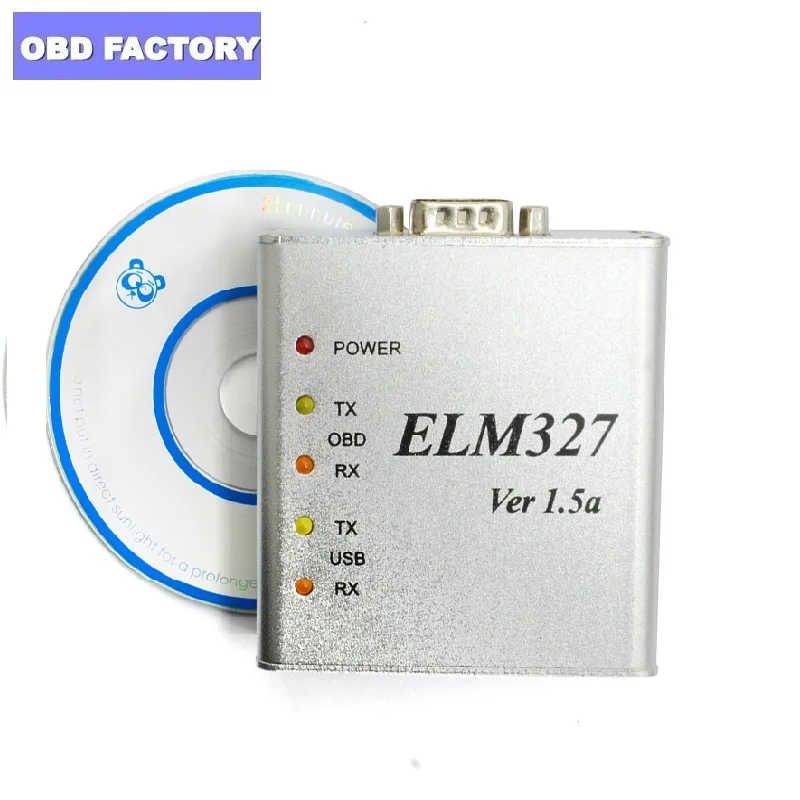 Горячая Распродажа ELM327 V1.5 USB металлический алюминиевый чип PIC18F2480 и FTDI FT232BL OBD2