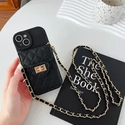 Elegant Shockproof Wallet Case with Long Strap and Lens Protection - iPhone 12 Mini (SCJK - 34 - LT01 - N018)