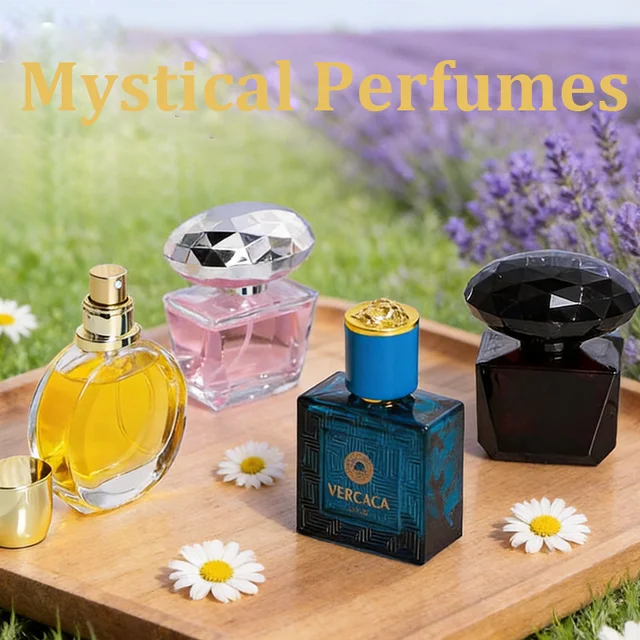 Ladies Fragrance Set 4 Bottles Gift Box Long Lasting Floral Perfume Ideal Valentine's Christmas Gifts for Girlfriend Women