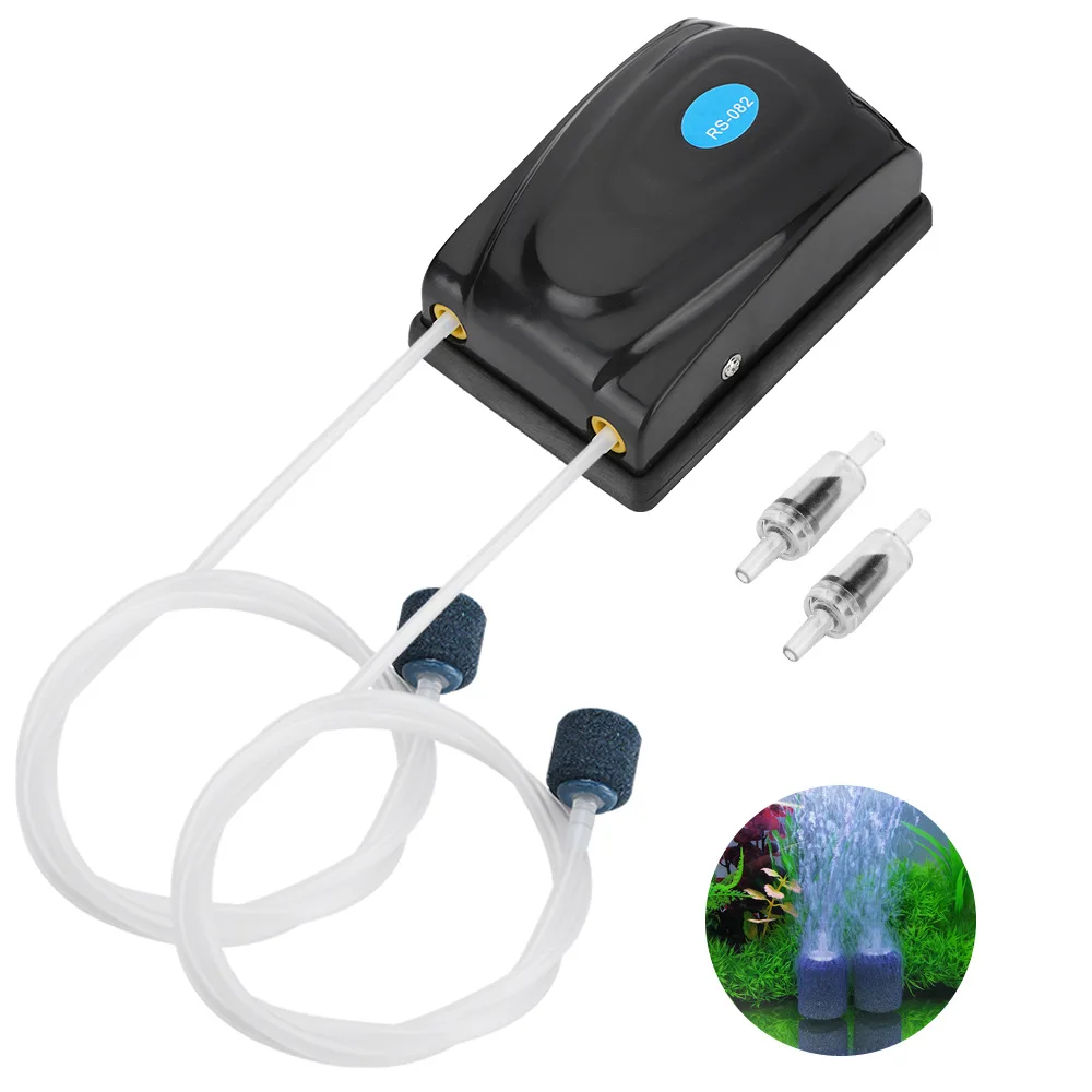 

Resun Fish Tank Small Aeration Pump Aquarium Oxygen Pump Double Hole Single Hole Oxygen Pump Mute Practical Aeration Pump