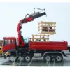 RTR LESU 8X8 1/14 RC Hydraulic Crane Truck Dumper 2-speed Car Model PL18EV Remote Control Vehicle Tipper with Lights Sounds Toys 4