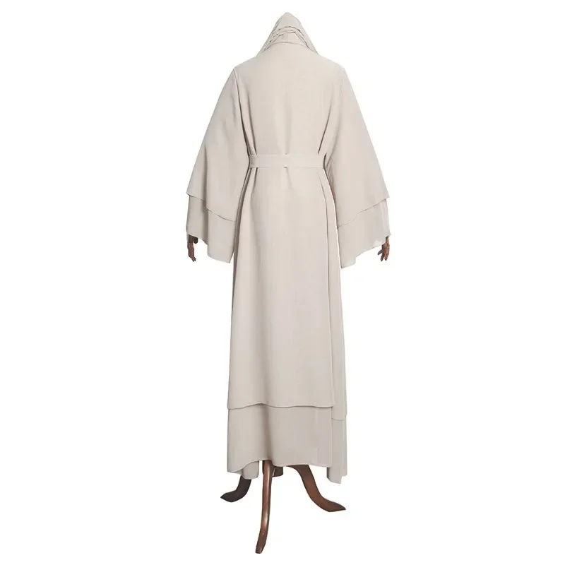 Ramadan Eid Mubarak Chiffon Open Abaya Kimono Dubai Turkey Islam Kaftan Muslim Dress Clothes Abayas For Women Robe Femme Caftan