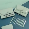 16Pcs/set Professional Nail Clippers Set Portable Travel Case Cuticle Nippers Grooming Pedicure Tool Kit for Men&Women Manicure 2