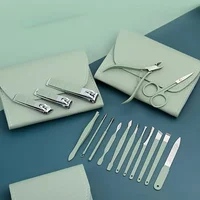 16Pcs/set Professional Nail Clippers Set Portable Travel Case Cuticle Nippers Grooming Pedicure Tool Kit for Men&Women Manicure 2