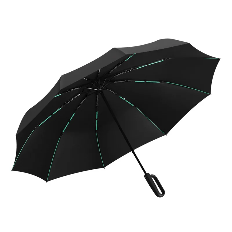 Storm-proof Automatic Umbrella 20 Bones Vinyl Shade UV Protection Umbrella Folding Hook Men Women Parasol Sunshade For Xiaomi