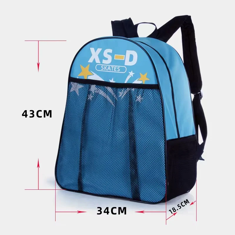 Children Portable Roller Skates Single Shoulder Bag Large Capacity Breathable Handbags Kids Inline Skating Storage Backpack