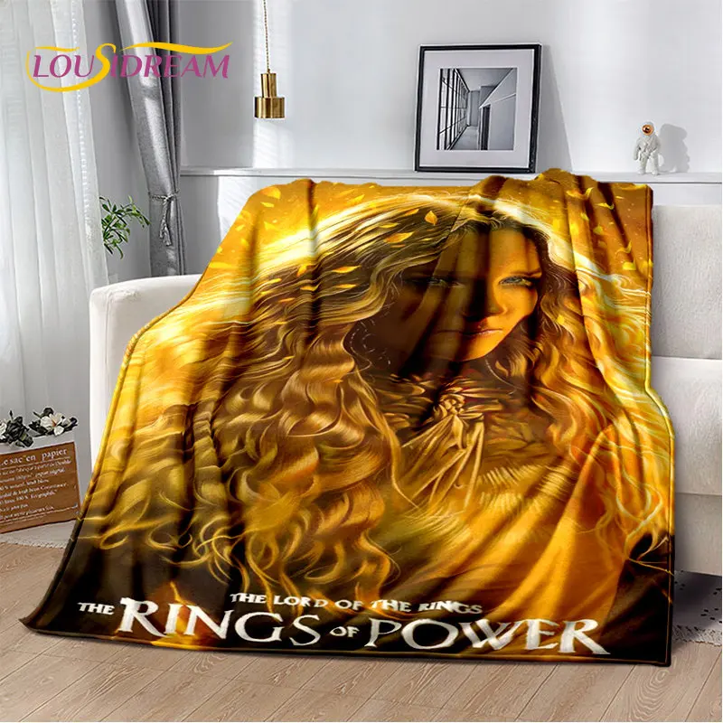 The Rings of Power TV Movie Soft Plush Blanket, Glutnel Blanket, Throw Blanket, Salon, Chambre, Lit, Canapé, Pique-nique, Enfants