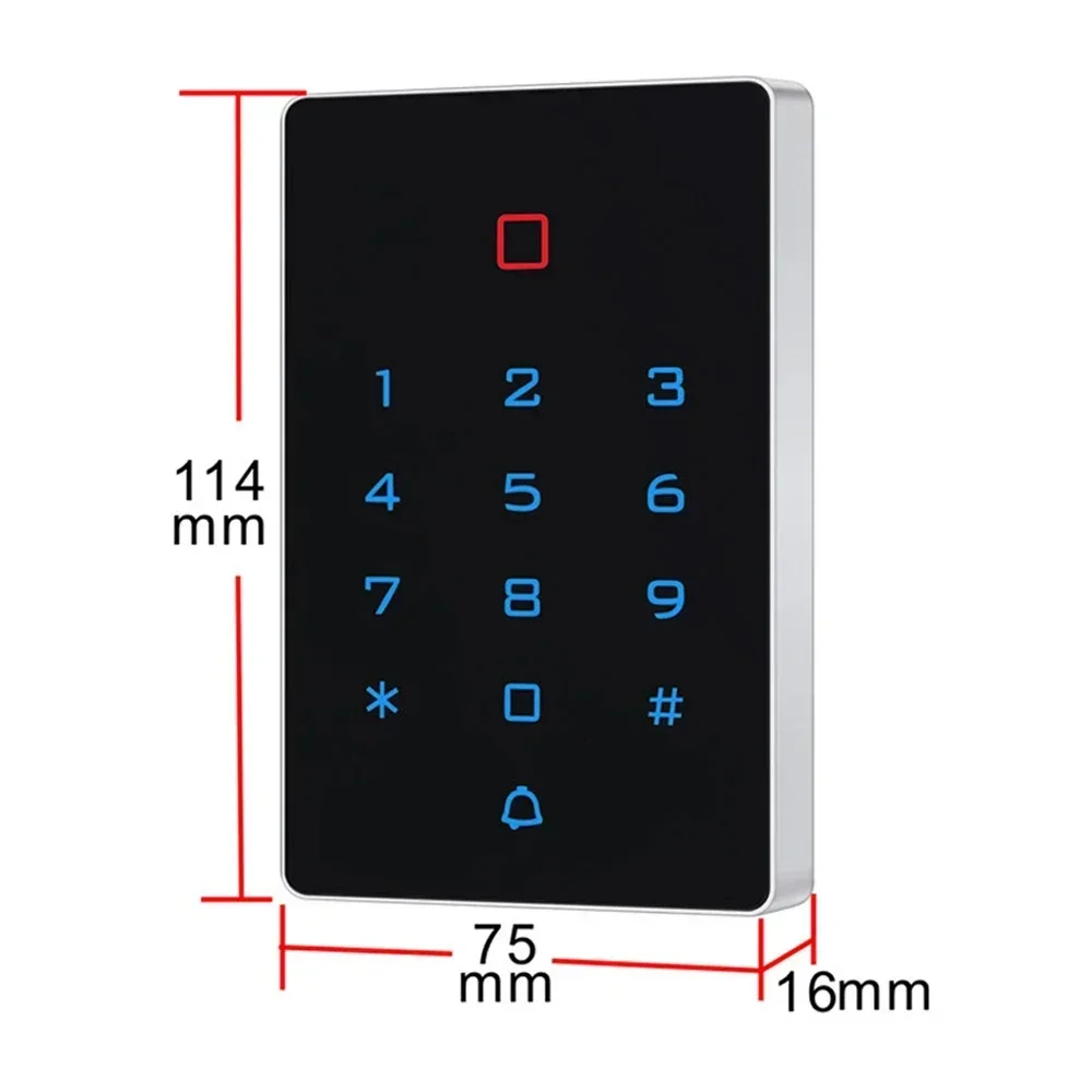 App Tuya Smart WiFi Backlight Touch 125khz RFID Card Access Control Card Reader Keypad WG26 Output Security & Protection