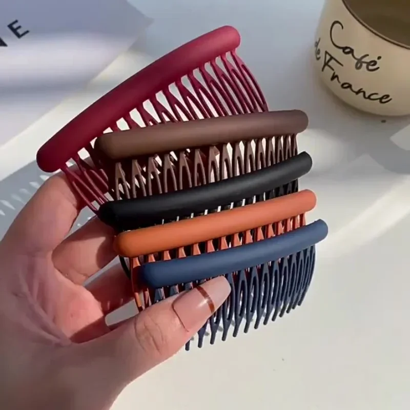 Children Candy Color Hair Brush Comb Clip Women Baby Hairpins Headdress Korean Wedding DIY Jewelry Hair Style Accessories