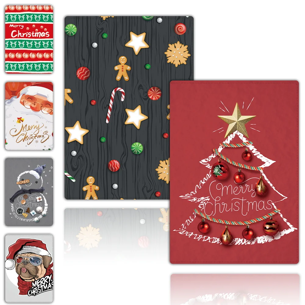 

Passport Covers Travel Wallet Covers for Passports Christmas Series ID Card Holder Fashion Wedding Gift Wallet Case Pu Leather