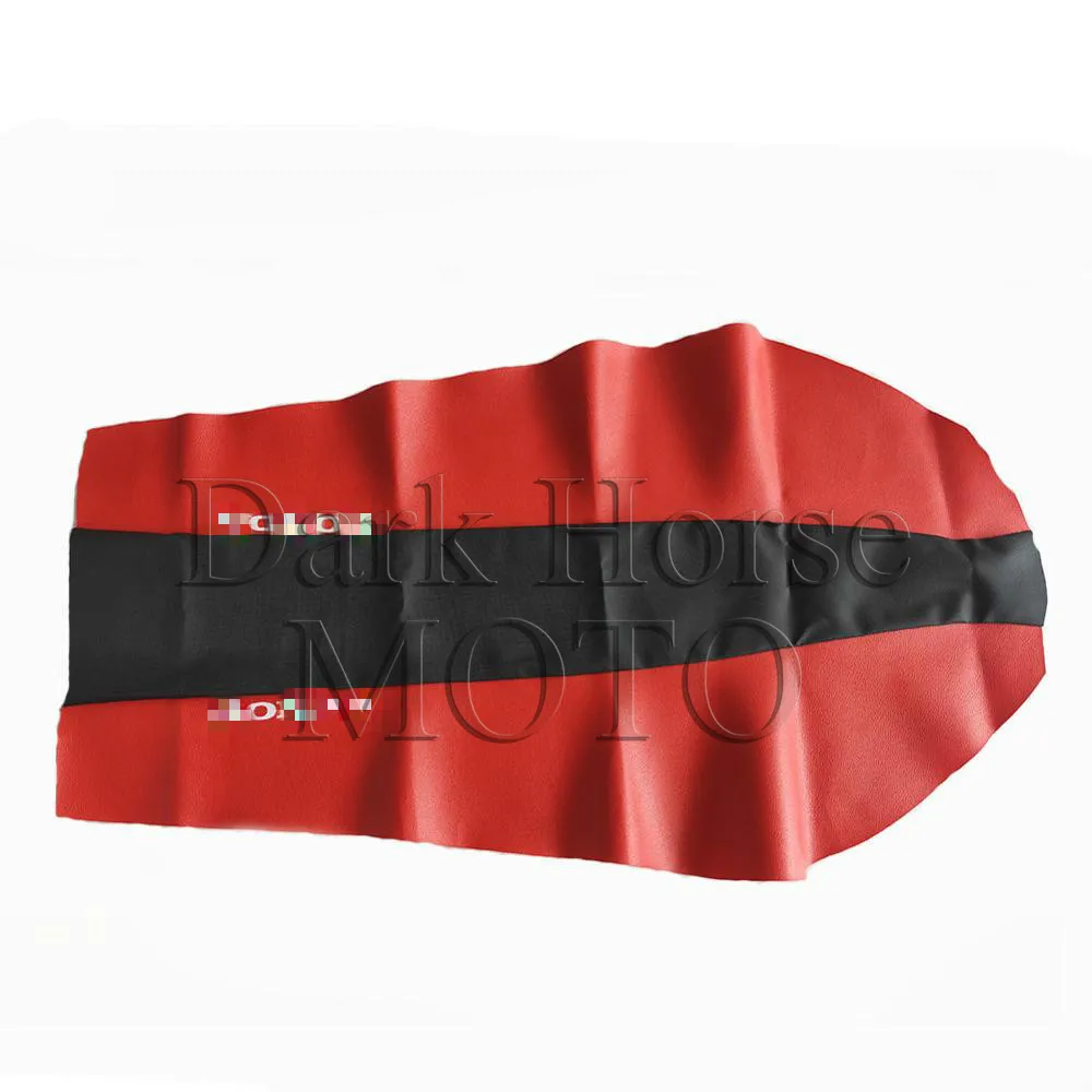 Dirt Motorcycle Red Pu Leather Seat Cushion Water Proof Seat Cover For