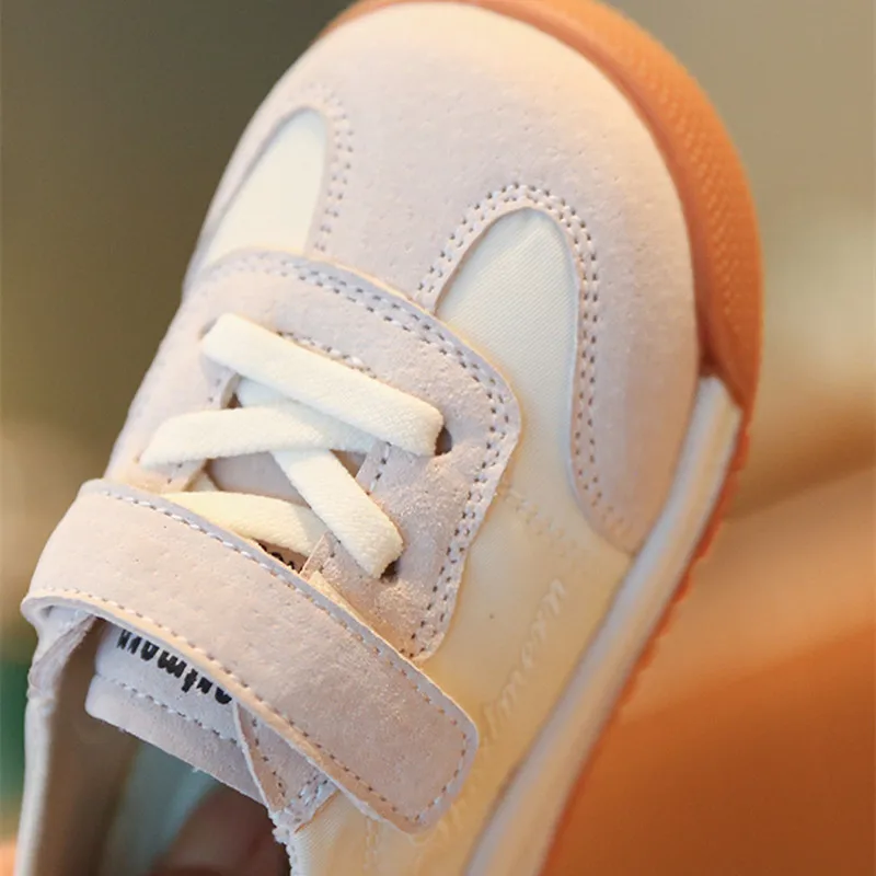 2024 New Spring  Baby Shoes Leather Toddler Boys Casual Shoes Soft Sole Outdoor Tennis Fashion Little Kids Girls Sneakers 6