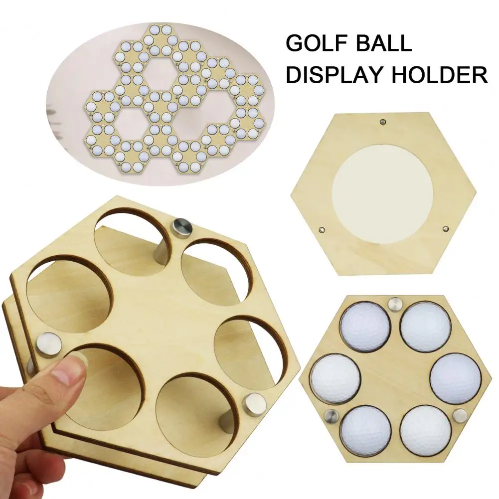 Golfball Wandregal Aus Holz & Eisen - Präsentation Deiner Golfbälle