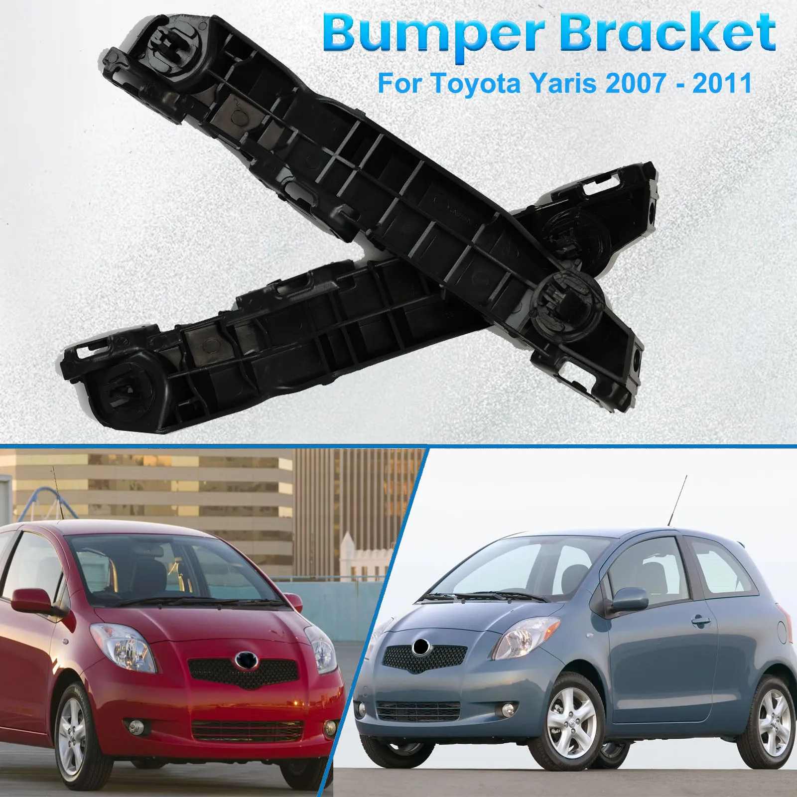 Auto Vorne Links + Rechts Seite Stoßstange Halterung Halterung Retainer Für Toyota Yaris 2007 2008 2009 2010 2011 5253552060 5253652050 – Detail 3