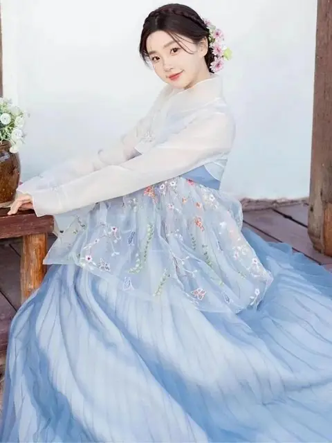 New Blue Hanbok for Women