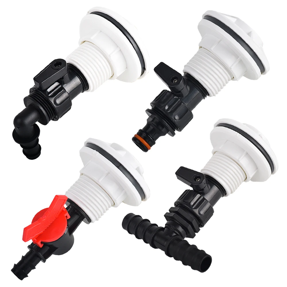 

Rain Barrel Diverter Kit 3/4" Thread Water Barrel Spigot Fittings For Garden Water Tanks Garden Barrel