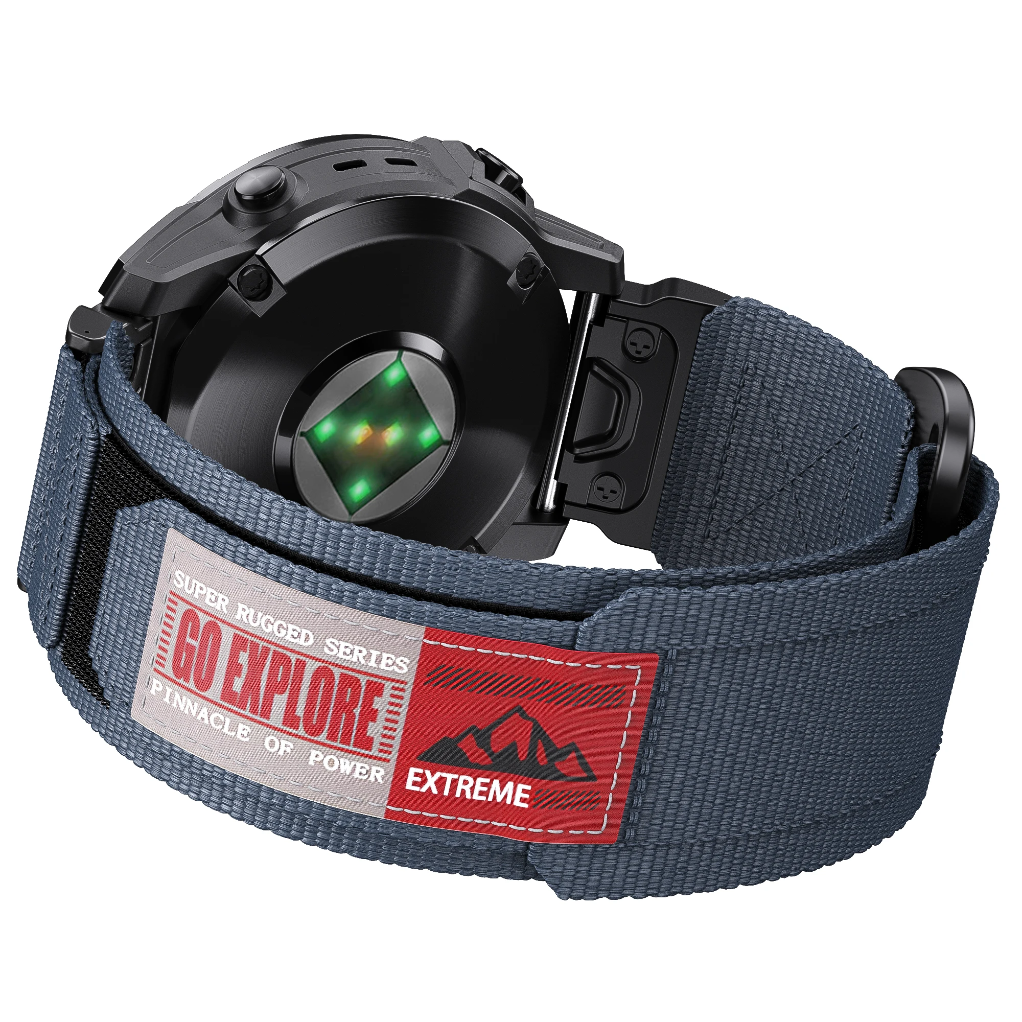 Versatile QuickFit Sports Nylon Watch Band - 22mm/26mm, Durable and Stylish Strap