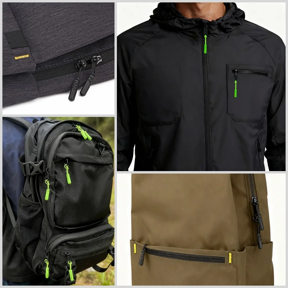 10-100 Stück Reißverschluss-Zipper-Endstücke zum Ersetzen von Seilanhängern, Reparaturclips für kaputte Schnallen, geeignet für Koffer, Zelte, Rucksäcke, Reißverschlusskordeln – Detail 6