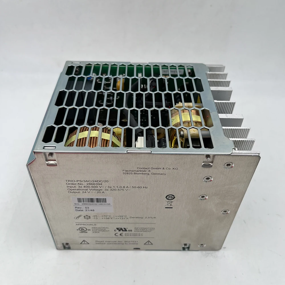 2866394 For Phoenix Power Supply TRIO-PS/3AC/24DC/20 6 2866394 For Phoenix Power Supply TRIO-PS/3AC/24DC/20 - Image 4