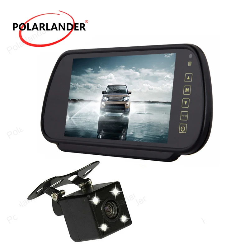 7 Inch Car Video Parking Monitor MP5 Auto Rear View Mirror Monitor FM Radio With Reverse CCD