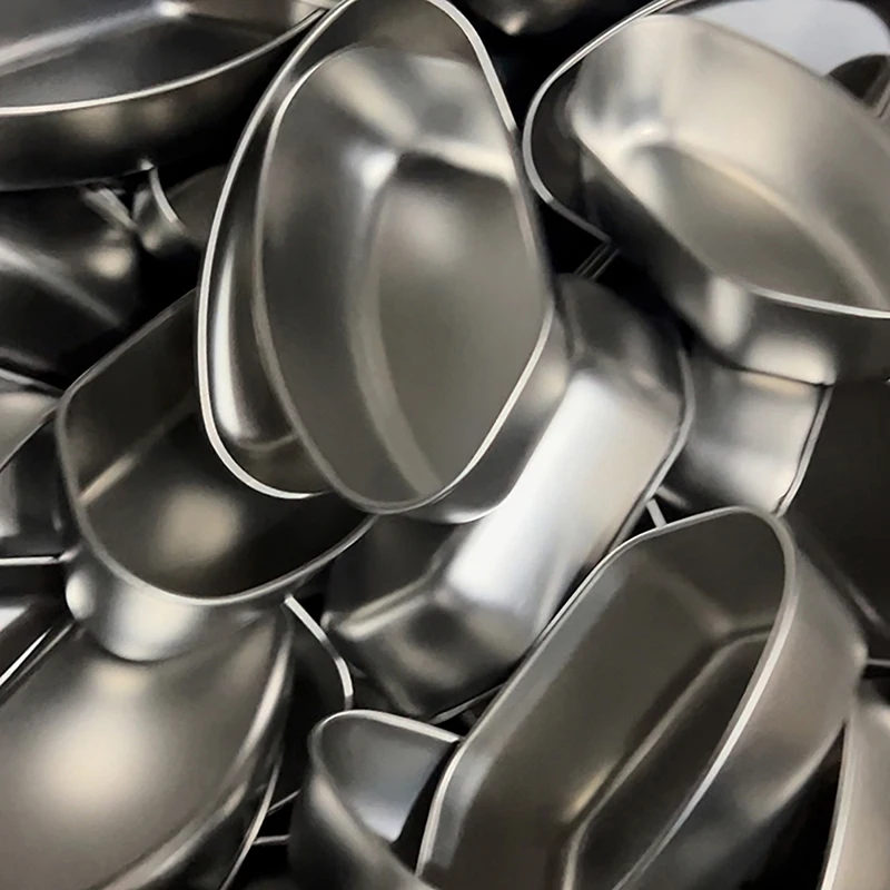 1PC Stainless Steel Steaming Plate Fan Shaped Divided Steaming Plate Household Food Bowl Kitchen Accessories