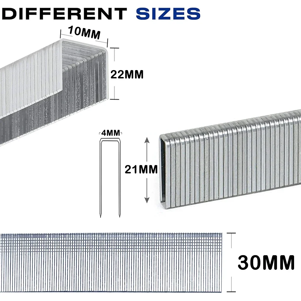 5000Pcs F30/1022/422 Straight Nails U-Nails For Electric Nail Gun Air Nails Gun Furniture Woodworking Tool 2