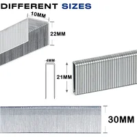 5000Pcs F30/1022/422 Straight Nails U-Nails For Electric Nail Gun Air Nails Gun Furniture Woodworking Tool 2
