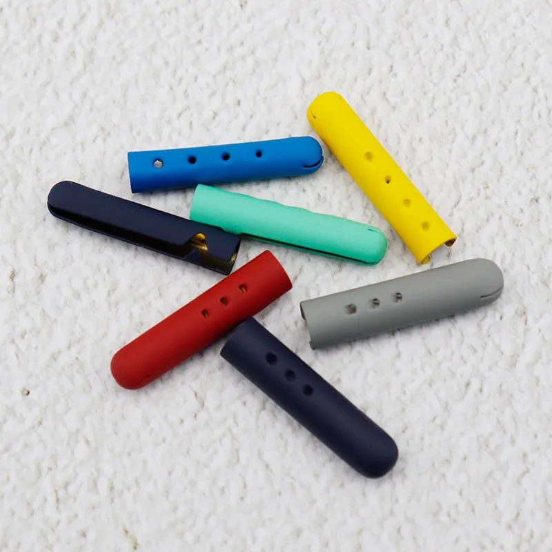 Coolstring Shoe Accessory 100Pcs Wholesale 23*4.3MM Canvas Decorative Lace Metal Aglets Sneaker Tape Skin Feeling Painted Heads