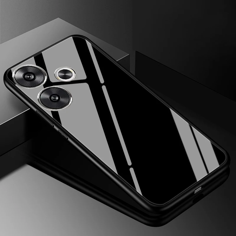 Premium Tempered Glass Hard Back Bumper Case Cover