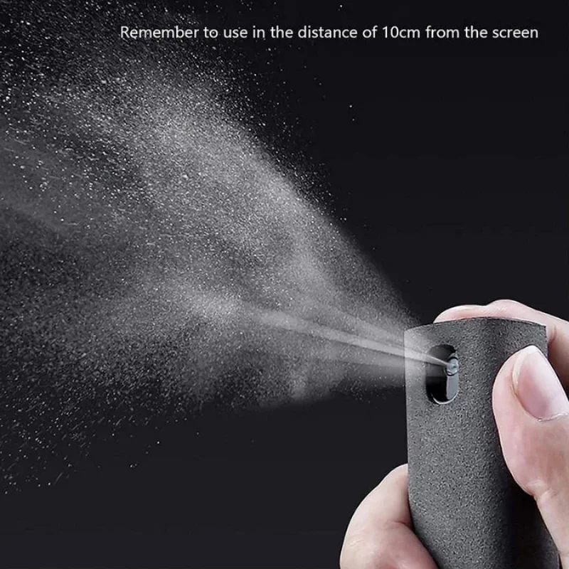 2-IN-1 Telefon Bildschirm Reiniger Spray Flasche Computer Bildschirm Staub Entfernung Mikrofaser Tuch Wischen Set Reinigung Werkzeuge für IPad Iphone